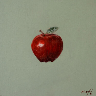 Painting titled "the snack - a before" by Rupert Cefai, Original Artwork, Oil Mounted on Cardboard