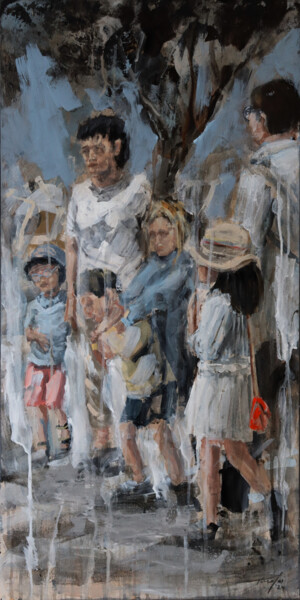 Картина под названием "tfal 24.046" - Rupert Cefai, Подлинное произведение искусства, Акрил Установлен на Деревянная панель