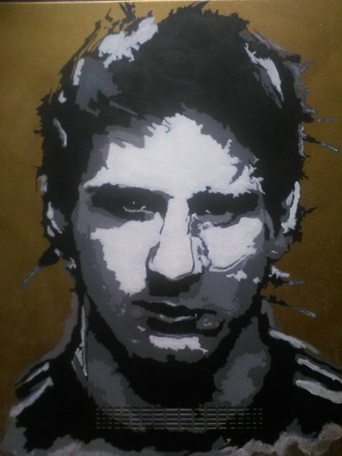 Painting titled "Lionel Messi" by Ruslan Butenko, Original Artwork, Acrylic