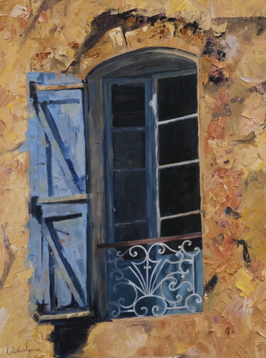 Картина под названием ""The Venetian Windo…" - Ruslan Gubaydullin, Подлинное произведение искусства, Масло Установлен на Дер…