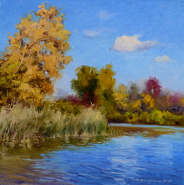 Картина под названием "Осеннее вдохновение" - Ruslan Kiprych, Подлинное произведение искусства, Масло