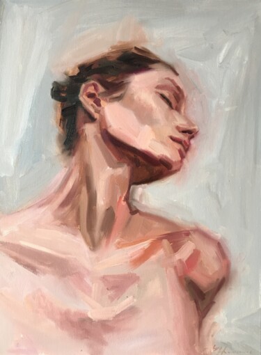 Painting titled "Feel" by Ruslan Nikankin, Original Artwork, Oil