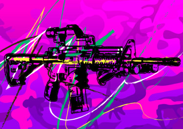 Картина под названием "M16" - Rs - Λrt, Подлинное произведение искусства, 2D Цифровая Работа