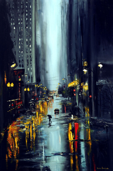 Картина под названием "The Lights that Shi…" - Ruslana Levandovska, Подлинное произведение искусства, Масло Установлен на Де…