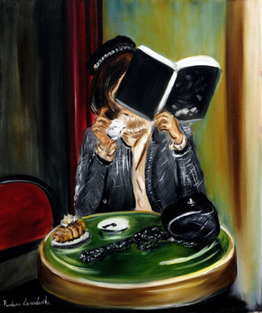 Картина под названием "Parisian Charm" - Ruslana Levandovska, Подлинное произведение искусства, Масло Установлен на Деревянн…