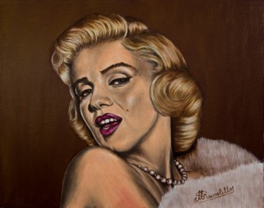 Painting titled "Marilyn Monroe 1" by Michele Russolillo, Original Artwork