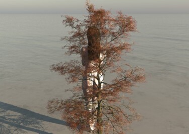 Grafika cyfrowa / sztuka generowana cyfrowo zatytułowany „Growth” autorstwa Russell Newell, Oryginalna praca, modelowanie 3d