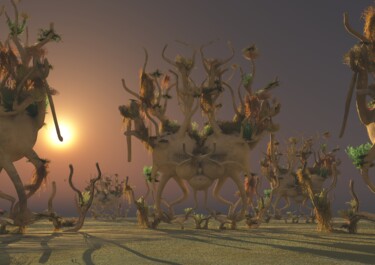 Digital Arts με τίτλο "Exotic Twilight" από Russell Newell, Αυθεντικά έργα τέχνης, 3D Μοντελοποίηση