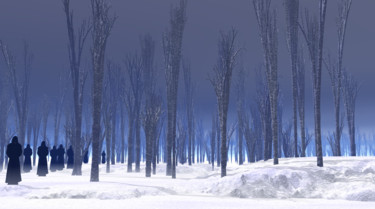 Arts numériques intitulée "The Frozen Devotion" par Russell Newell, Œuvre d'art originale, Modélisation 3D