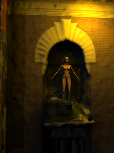 Artes digitais intitulada "The Captive Yearning" por Russell Newell, Obras de arte originais, Modelagem 3D