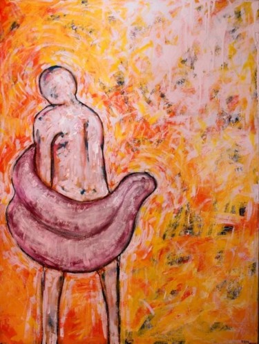 Картина под названием "Covering Ass" - Russ Ligtas, Подлинное произведение искусства