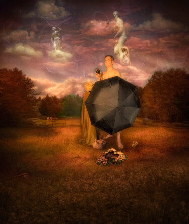 Digitale Kunst getiteld "After the Rain ." door Rustle Extreme, Origineel Kunstwerk, Digitale collage