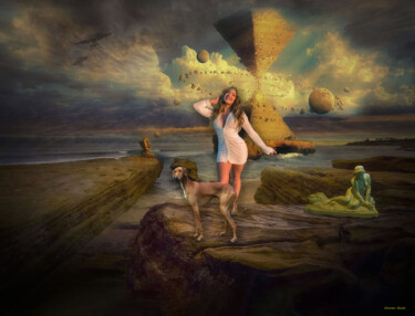 Arte digital titulada "Four Graces." por Rustle Extreme, Obra de arte original, Collages digitales