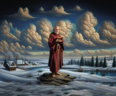 Digital Arts titled "God will be closer…" by Rustle Extreme, Original Artwork, Digital Collage