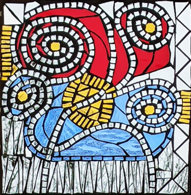 Sculpture titled "Orbs" by Ruta Sevo, Original Artwork, Mosaic