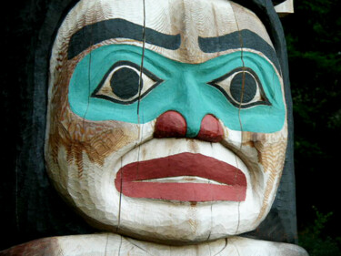 Digital Arts titled "alaska-totem-face.j…" by Ruta Sevo, Original Artwork
