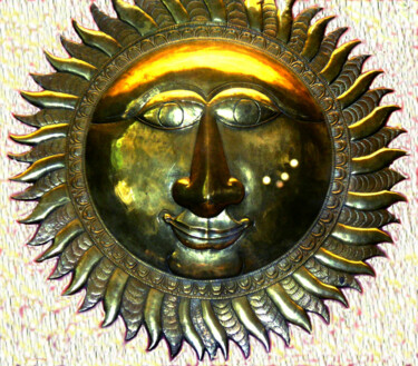 Digital Arts titled "sun-gold.jpg" by Ruta Sevo, Original Artwork