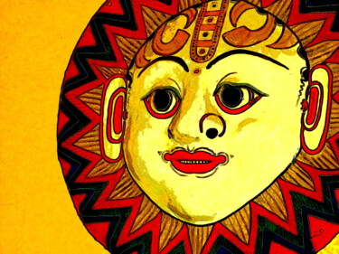 Digital Arts titled "nepali-fold-mask-fi…" by Ruta Sevo, Original Artwork