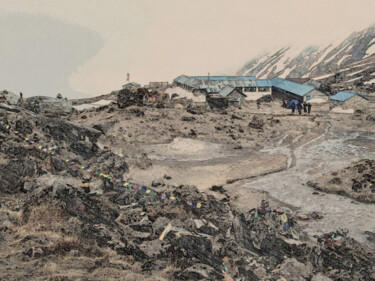 Digital Arts titled "annapurna-base-camp…" by Ruta Sevo, Original Artwork
