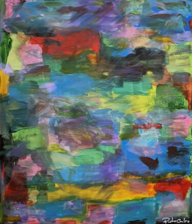 Картина под названием "Euphoria" - Rute Carlos, Подлинное произведение искусства, Акрил Установлен на Деревянная рама для но…