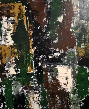Картина под названием "Jungle" - Rute Carlos, Подлинное произведение искусства, Акрил Установлен на Деревянная рама для носи…