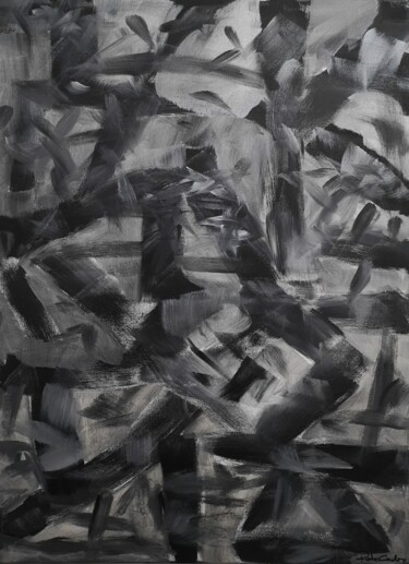 Malerei mit dem Titel "Negative" von Rute Carlos, Original-Kunstwerk, Acryl Auf Keilrahmen aus Holz montiert