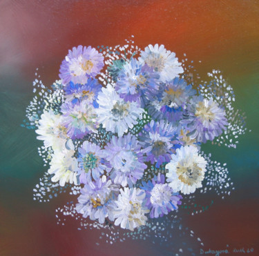 Картина под названием "Bouquet 9" - Ruth Dubayová, Подлинное произведение искусства, Масло