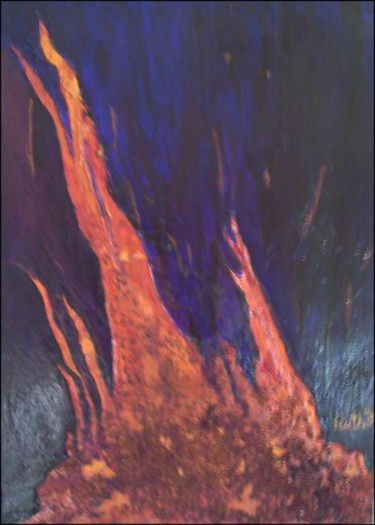 Peinture intitulée "BRONZE FIRE" par Ruth F., Œuvre d'art originale