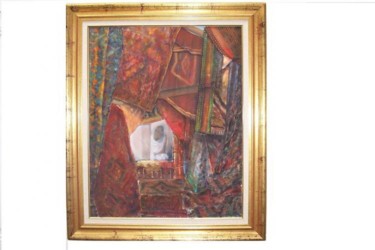 Peinture intitulée "le souk des tapis" par Ruthi Shai, Œuvre d'art originale, Huile