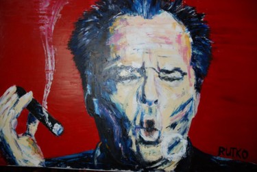 Painting titled ""Jack Nicholson"" by Rutko, Original Artwork, Oil
