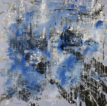 Pintura titulada "LA FORET DE VERRE" por Jovhanna Rutvanowska, Obra de arte original, Oleo Montado en Bastidor de camilla de…