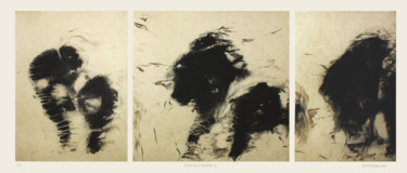 Estampas & grabados titulada "VUES DE L'ESPRIT I" por Jovhanna Rutvanowska, Obra de arte original, Grabado