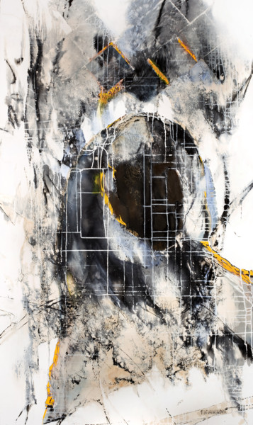 제목이 "CHIMERE 4"인 미술작품 Jovhanna Rutvanowska로, 원작, 기름 목재 패널에 장착됨