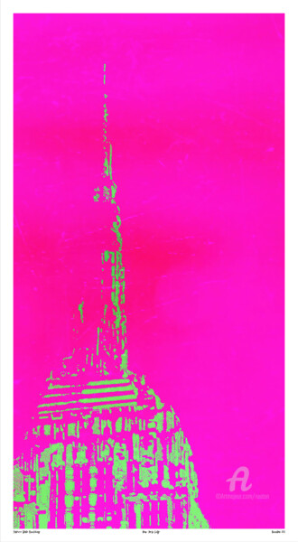 Digitale Kunst mit dem Titel "Empire State Buildi…" von Ruuton, Original-Kunstwerk, Digitaldruck