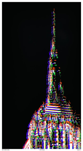 Arts numériques intitulée "Empire State Buildi…" par Ruuton, Œuvre d'art originale, Impression numérique