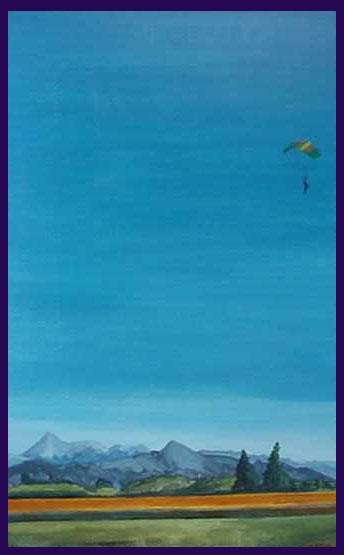Painting titled "Altitudes" by Ruyal, Original Artwork
