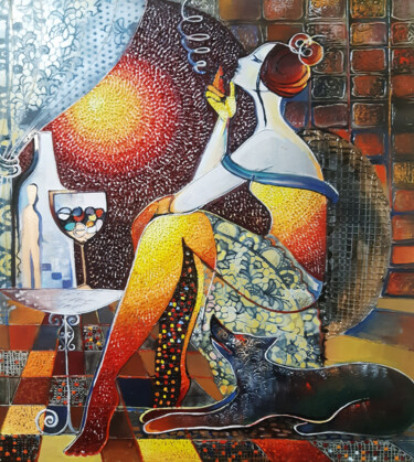 Pintura titulada "Dream (60x70cm, oil…" por Ruzanna Melqumyan, Obra de arte original, Oleo Montado en Bastidor de camilla de…