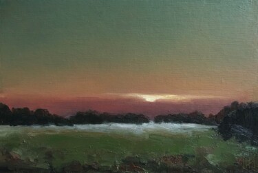 Картина под названием "Sunset" - Ruzel Mura, Подлинное произведение искусства, Масло
