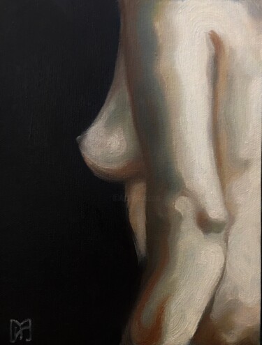 Painting titled "Nude sketch" by Ruzel Mura, Original Artwork, Oil