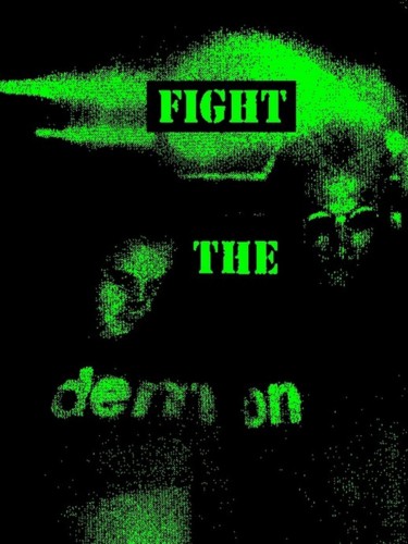 Digital Arts titled "fight the demon" by Ruz Forest, Original Artwork