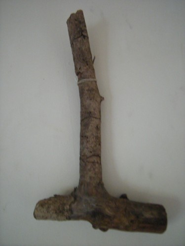 Sculpture titled "wood hammer" by Ruz Forest, Original Artwork, Wood