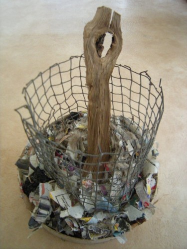 Sculpture intitulée "rats cage" par Ruz Forest, Œuvre d'art originale, Bois