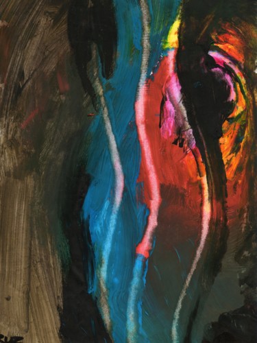 Peinture intitulée "abstract 1, origina…" par Ruz Forest, Œuvre d'art originale