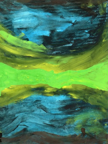 Peinture intitulée "abstract 24, origin…" par Ruz Forest, Œuvre d'art originale