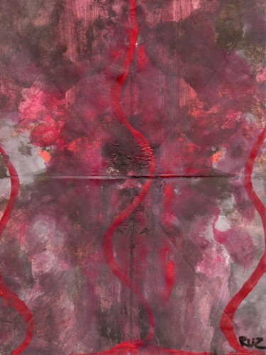 Peinture intitulée "abstract 17, origin…" par Ruz Forest, Œuvre d'art originale