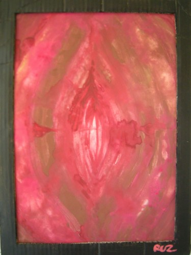 Painting titled "the pussy eye, orig…" by Ruz Forest, Original Artwork, Other