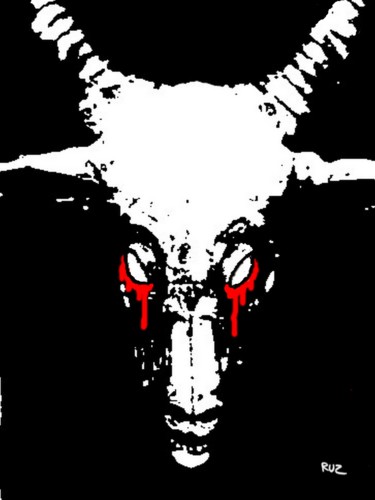 Digital Arts titled "the crying goat" by Ruz Forest, Original Artwork, Other