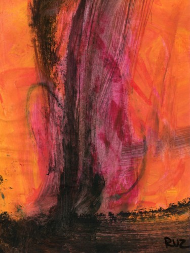 Peinture intitulée "abstract 8, 2013, o…" par Ruz Forest, Œuvre d'art originale, Autre