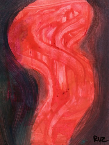 Peinture intitulée "abstract 7, 2013, o…" par Ruz Forest, Œuvre d'art originale, Autre