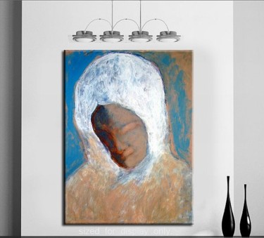 Painting titled "weeping_mother.jpg" by V, Original Artwork, Oil